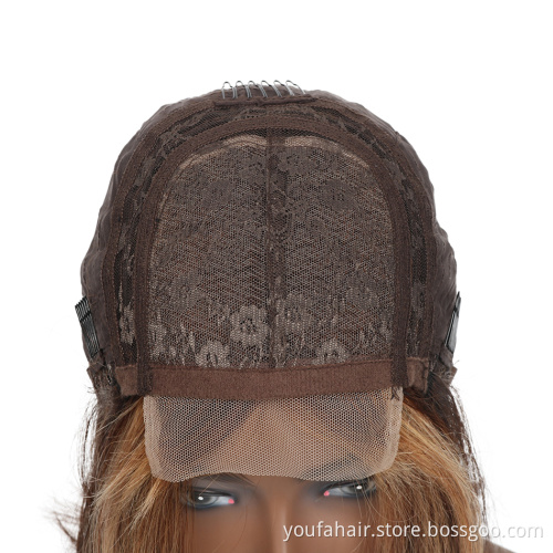 Wholesale Highlight Brazilian Human Hair 4x4 HD Lace Closure Wig Vendors, Piano 4/27 Blonde Ombre Color Lace Front Bob Wig
